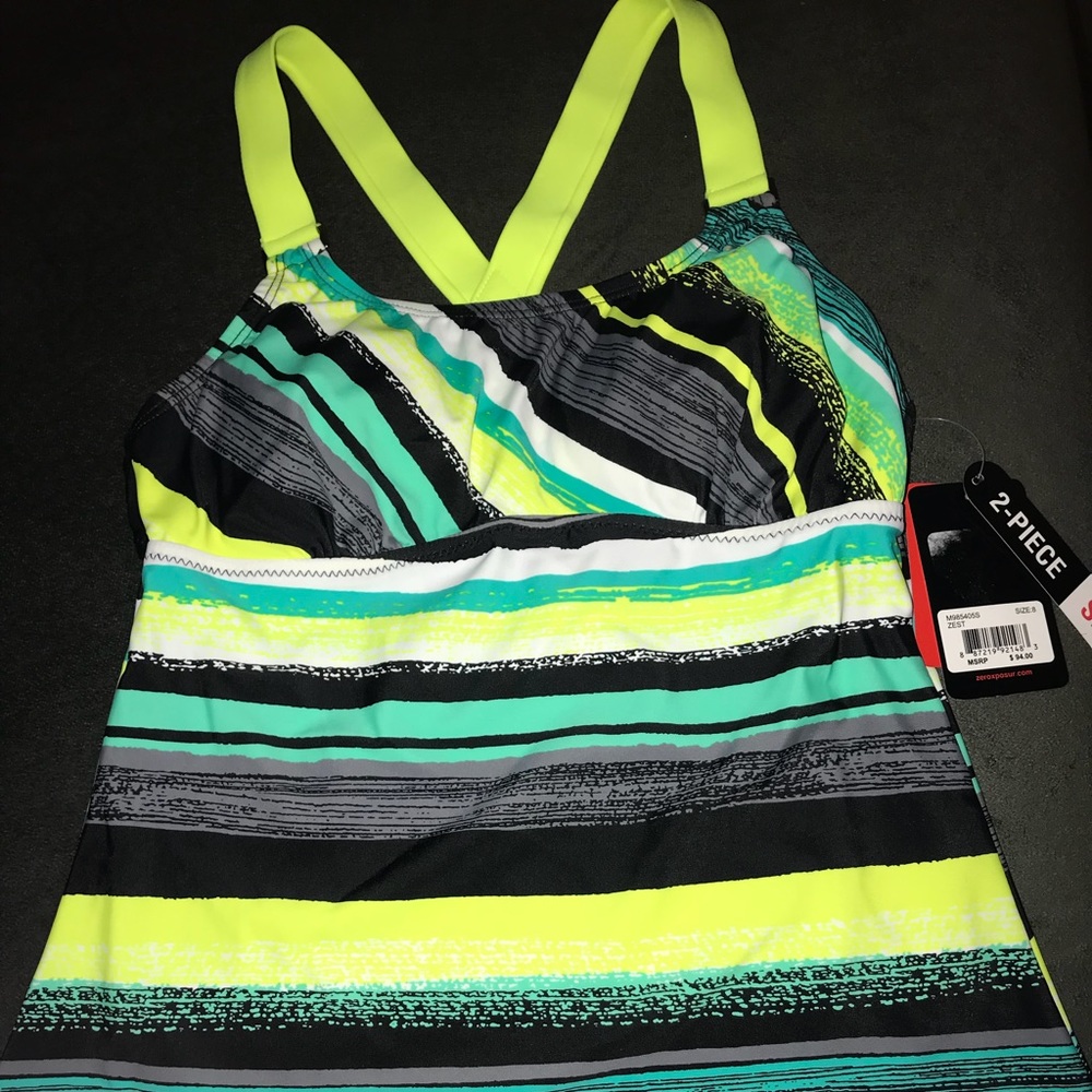 NWT two piece ZeroXposur swimsuit.